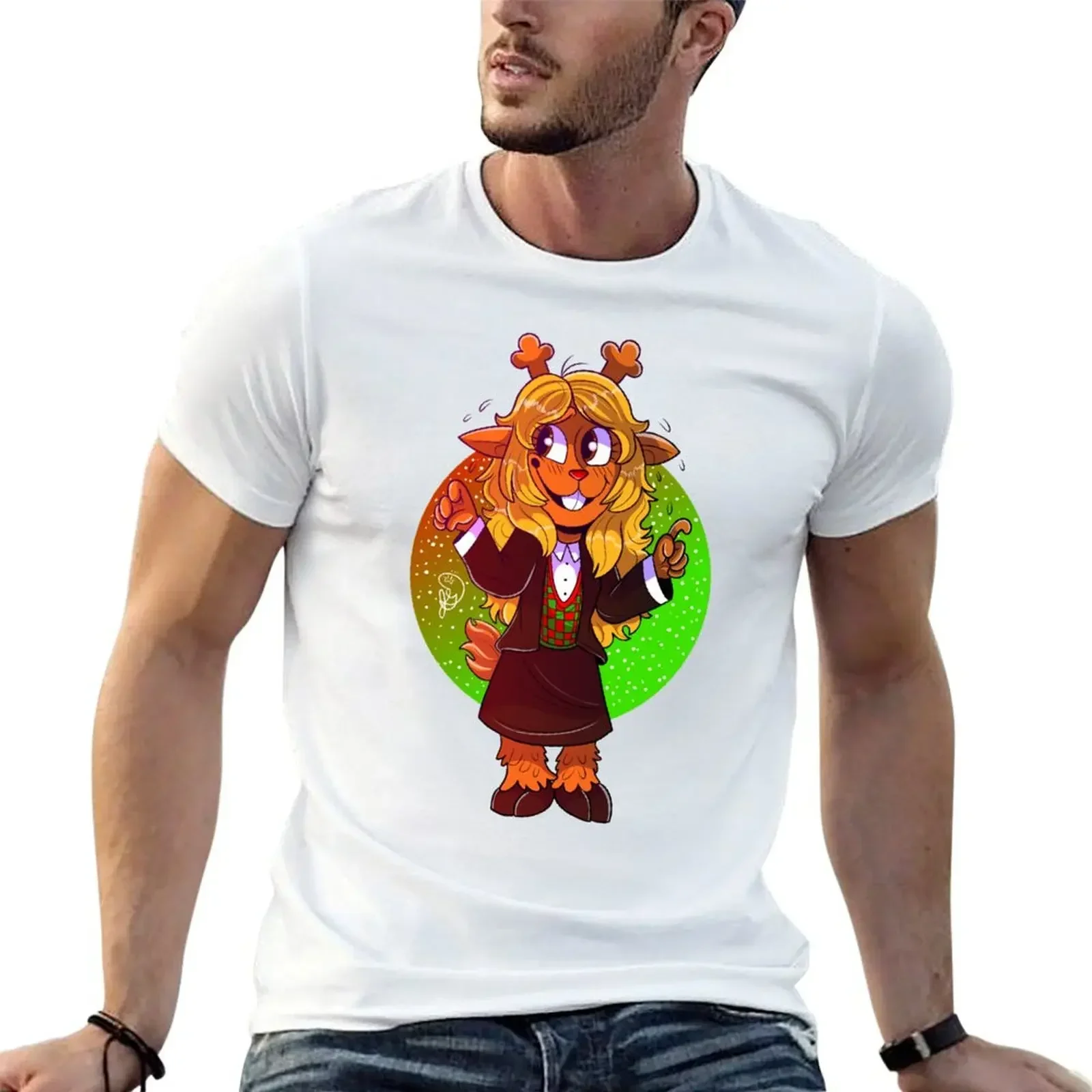 Праздничная футболка Deltarune Noelle хлопковые футболки с рисунком топы забавные в