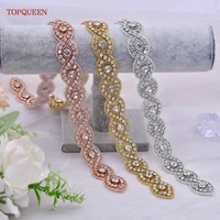 topqueen s28 womans party belt silver rhinestone bridal applique wedding luxurious diaond for shoe dress bag clothes decoration