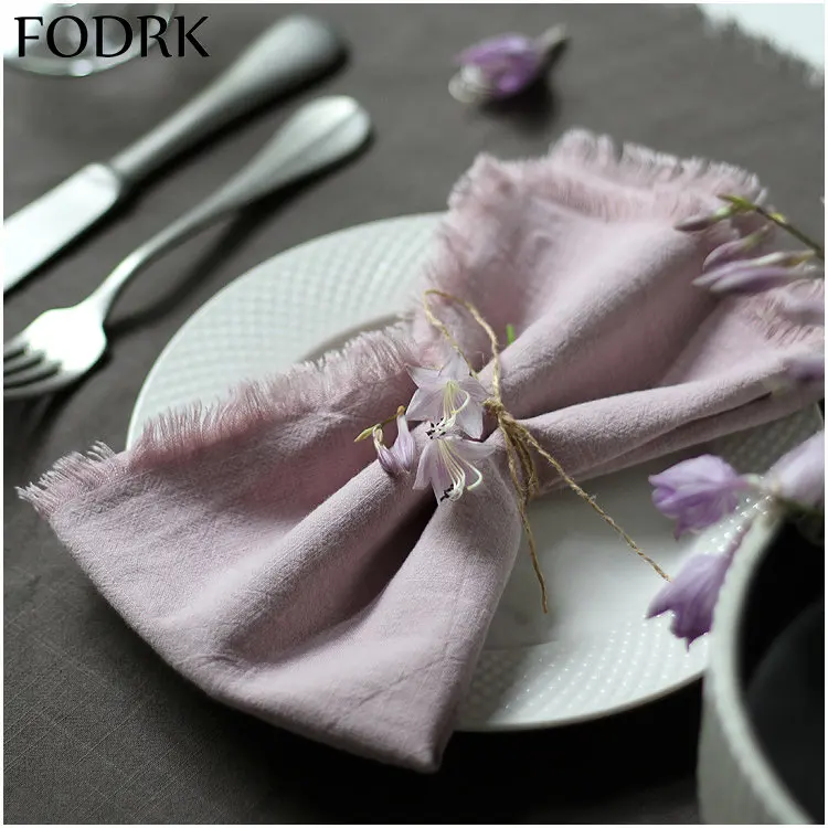 

6pcs Table Linen Wedding Decoration Napkin Tea Towels Serving Tablecloth Holders Decoupage Paper Crafts Dinner Mat Mark Place