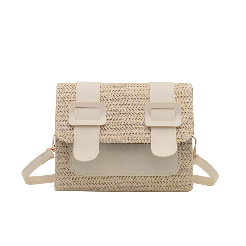 

Женская Соломенная плетеная сумка-мессенджер, Женская Повседневная универсальная сумка через плечо в иностранном стиле