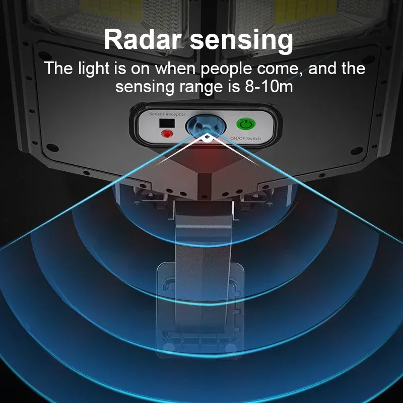 Наружные солнечные фонари 504LED супер яркие уличные IP65 прожектор с дистанционным