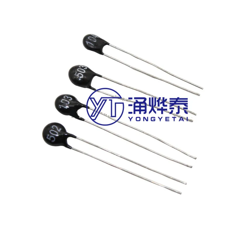 

YYT 20 шт. NTC MF11 термисторный резистор 5K 10K 50K 100K 103 104 503 5 мм черный круглый Термистор NTC температура минус 502