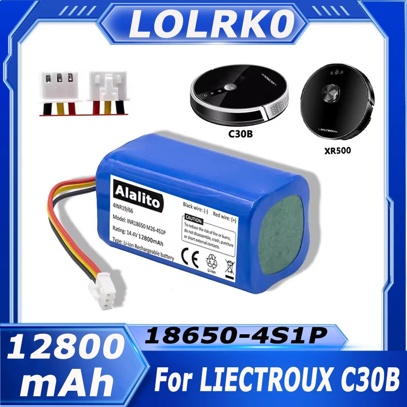 Аккумулятор для робота-пылесоса Lirctroux C30B 12800 мАч