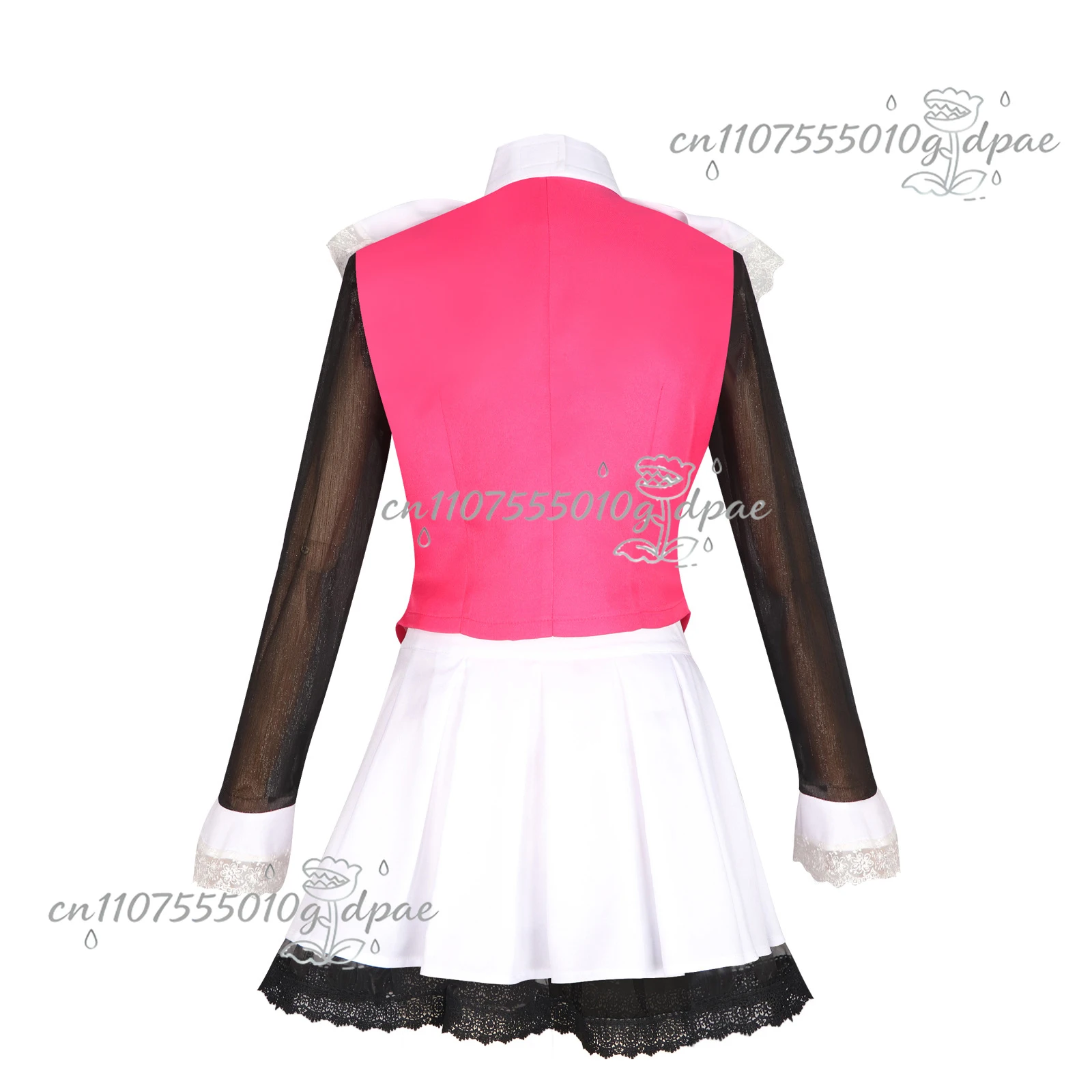 Фото Аниме Monster Fantasy High Draculaura Косплей Spectra Vondergeist Костюм Жилет Юбки Парик Комплект Вечерние Игровые Наряды для Женщин №2
