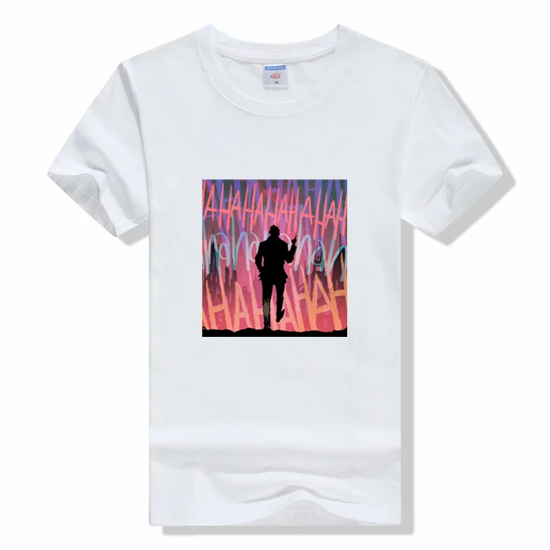 Забавная футболка Джокера крутая летняя черная с коротким рукавом и принтом Why So