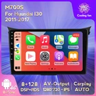 Автомобильный DVD-плеер на Android 11 для Hyundai I30 Elantra GT 2011-2017, 2 Din, автомагнитола с GPS, стерео, мультимедиа, Carplay, RDS, Авторадио