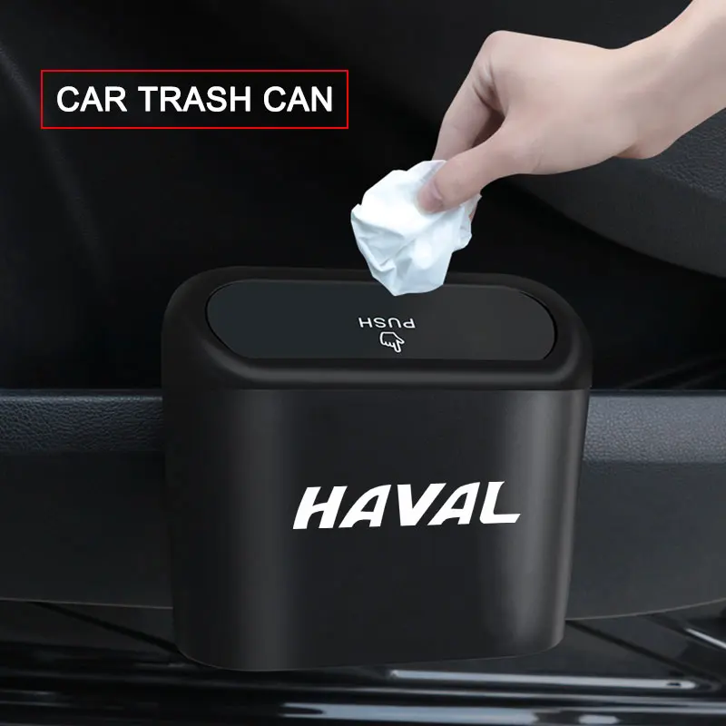 

Car Trash Can Clamshell Bin For Haval H1 H2 H3 H5 H6 H7 H9 M6 F7 F7X Jolion Big Dog Hanging Pressing Garbage Case Auto Interior