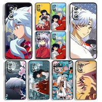 black silicone phone case anime inuyasha for xiaomi redmi 10 9t 9at 9a 9c 8a 7a s2 6a 5a prime pro plus cover