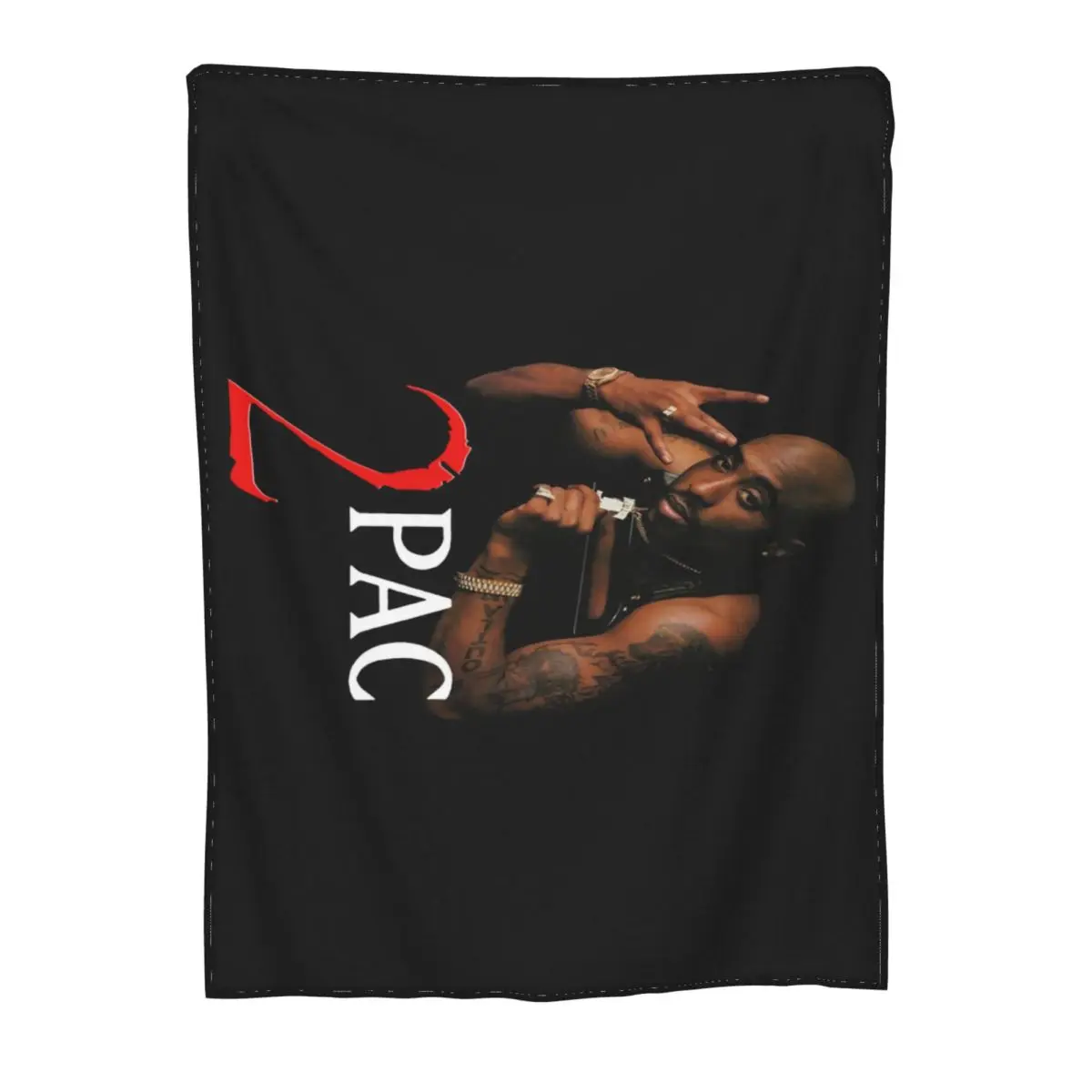 Одеяло мужское черное в стиле хип-хоп 2 шт.