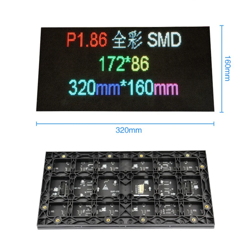 Фото Высококачественный полноцветный светодиодный RGB-дисплей для помещений с мелким шагом пикселя для розничных магазинов, образовательных учреждений, метро №5
