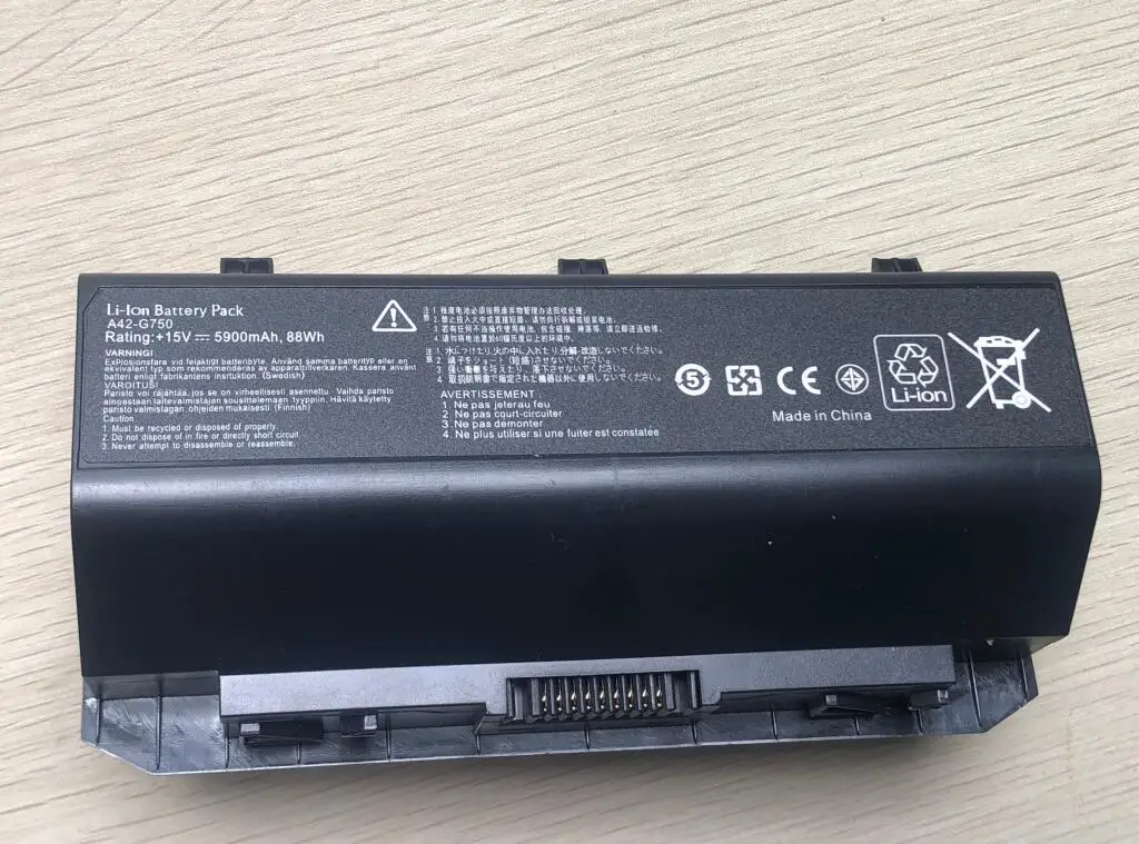 A42-G750 Аккумулятор для ноутбука ASUS ROG G750 G750J G750JH G750JM G750JS G750JW 15 В 5900 мАч/88WH - купить по