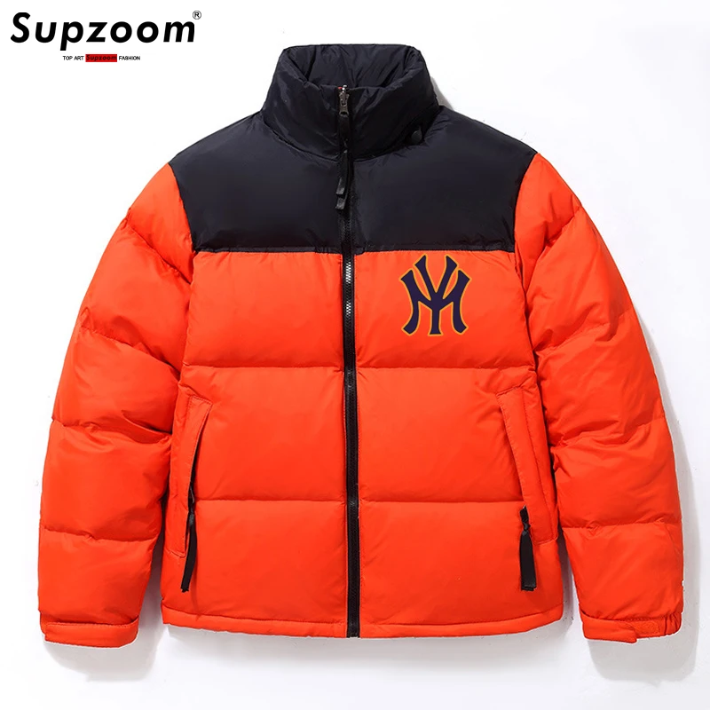 Supzoom 2022 New Arrival Brand Clothing Casual Zipper Top Fashion Male And Female Winter Patchwork Men Coat Warm Down Jacket