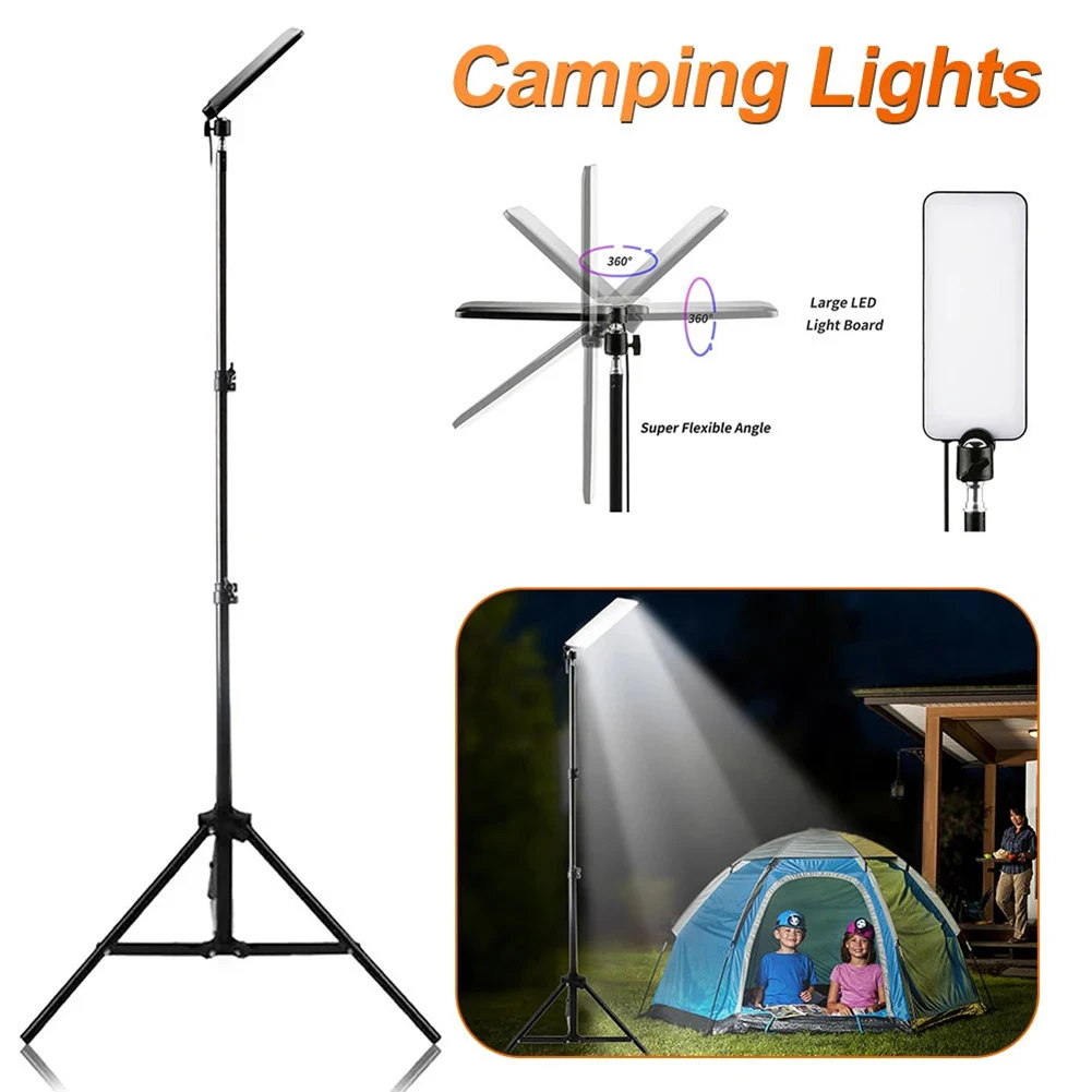 

Camping Light Portable LED Work Light with Telescoping Stand for Camping Emergency Light Outdoor Barbecue Night Working