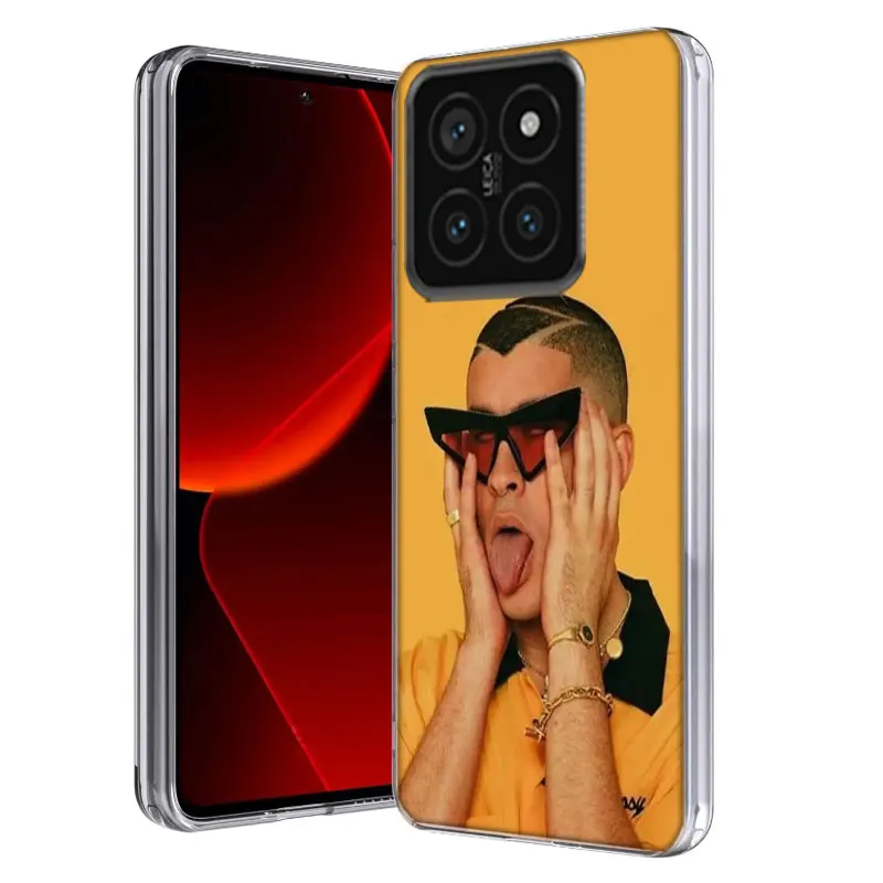 B-Bad B-Bunny Clear Phone Case For Xiaom Mi 12 12T 11T 10T 9T 13 11 10 9 8 Lite CC9 CC9E Pro 6X 5X A1 A2 A3 Cover Coque