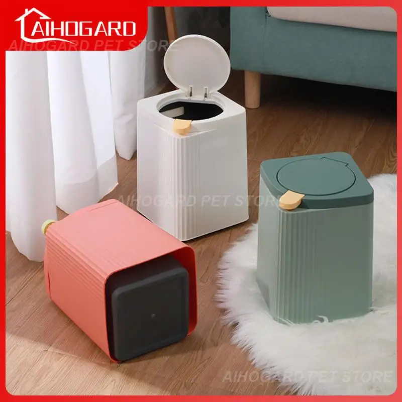 

Большой контейнер для мусора с крышкой, корзина для бумаги, влагозащищенный контейнер для мусора, кухонные принадлежности