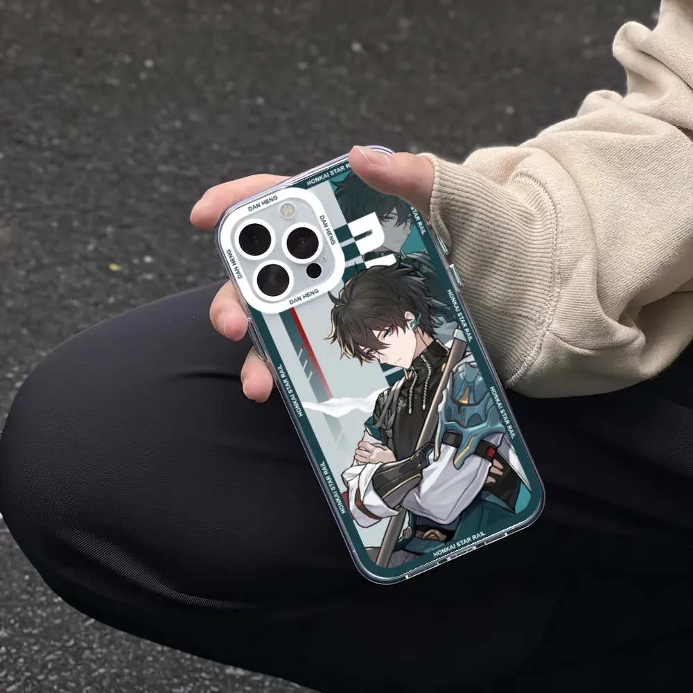Honkai Star Rail Gepard  Bronya Phone Case For iPhone 11 12 Mini 13 14 Pro Max Transparent Shell