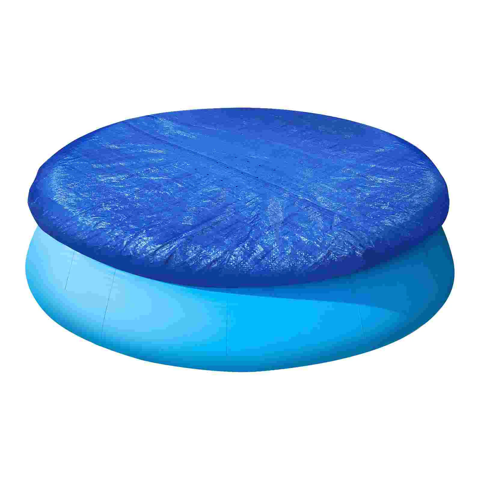 

Pool Cover Round Swimming 12Ft Above Ground Inflatable Set Easy Summer Solar Debris Accessories Covers Foot Waves Pools