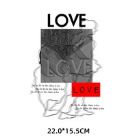 new art love thermal stickers iron on transfers for clothing thermoadhesive letter patches on clothes tshirt fusible patch badge