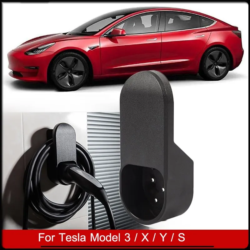 

2022 Model3 Car Charger Holder Adapter Support Type 2 Wall Bracket Charging Cable Organizer For Tesla Model S X 3 Y Accessories