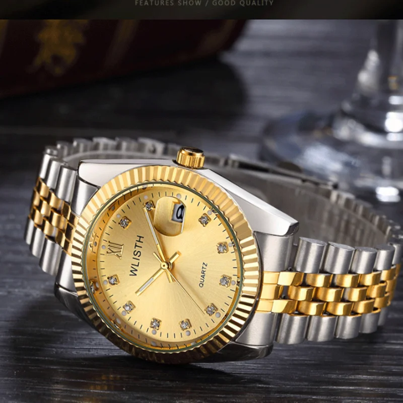 

Lovers Watch Women's Watch Waterproof Room Gold Watch Fashion Men's Watch Quartz Student Watch
