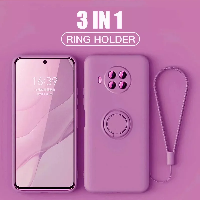 

Silicon Phone Case For Huawei Y7P Y7A Y6S Y9 Y5 Y5P Y8P Y8S Y6 Y6P Y7 Y9A Y9S Prime 2020 2019 Kickstand Ring Holder Cover