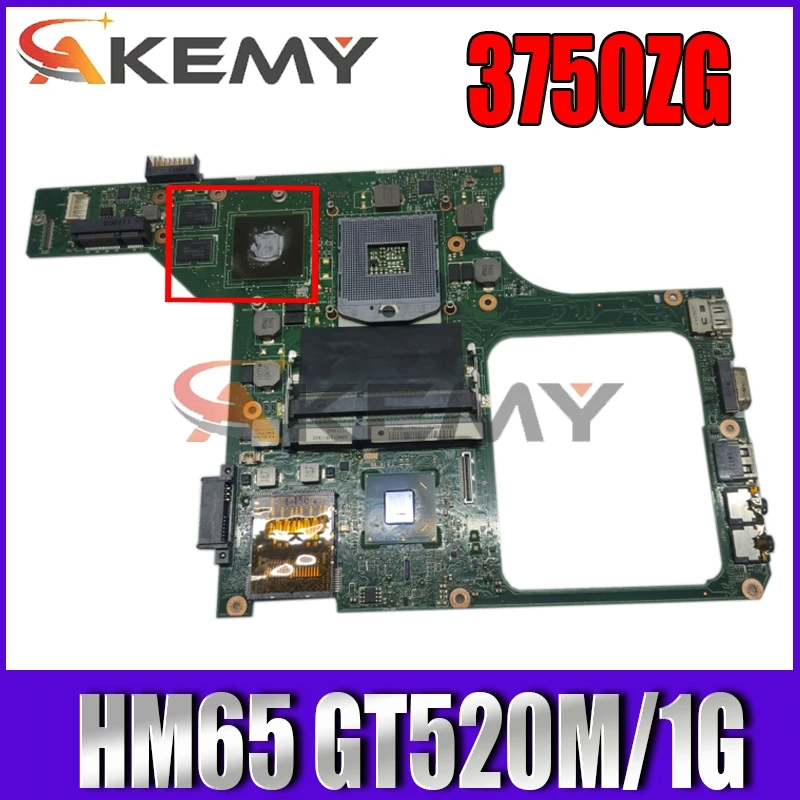 

Материнская плата Akemy E1H31 REV: 2,1 для ноутбука ACER 3750 3750ZG, материнская плата PGA988B HM65 GT520M 1G 100%, протестированная работа