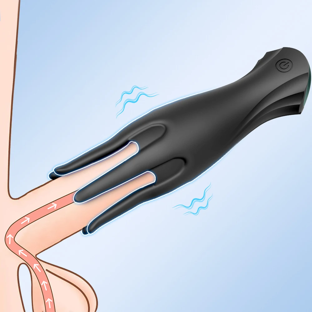 Тренажер для головки пениса для мужчин, мощный вибрирующий мастурбатор ...