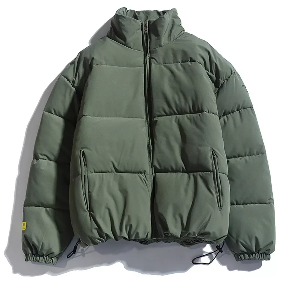 Color Parkas Quality Brand Men's Stand Collar Warm Thick Jacket Male Fashion Casual Parka Coat Winter New Men Solid