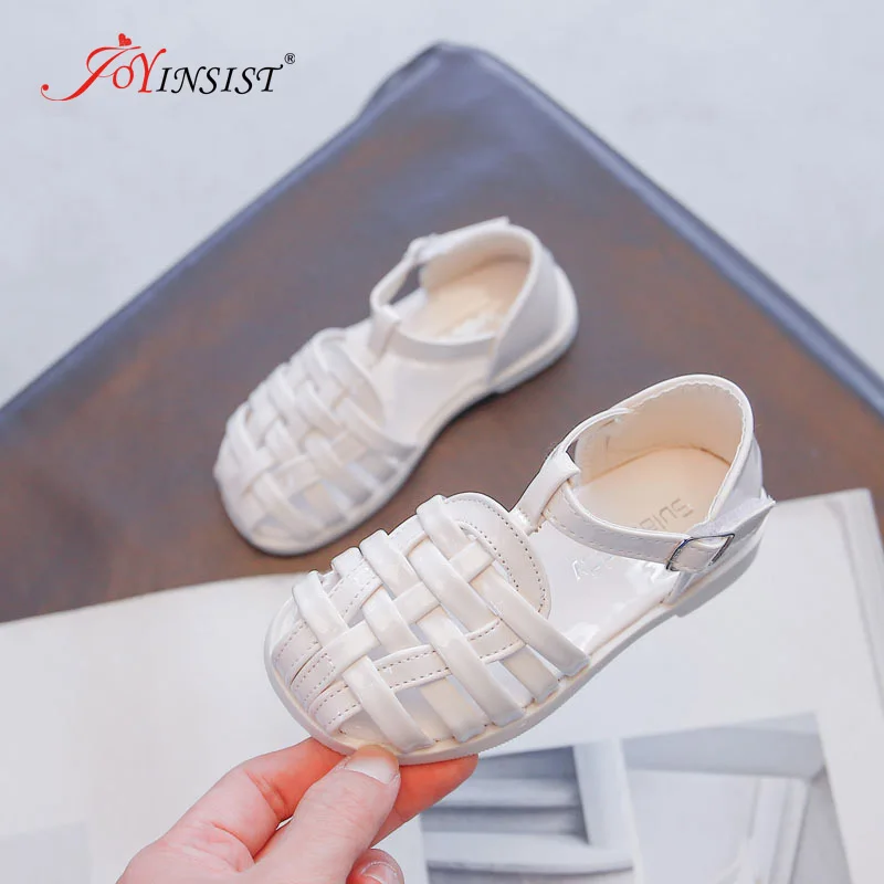 

Сандалии для девочек, Новинка лета 2022, детская обувь с мягкой подошвой, туфли для принцесс из искусственной ткани в Корейском стиле для маль...