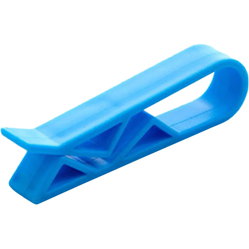 

24 Pcs Garbage Clip Plastic Trash Clips Fasteners Waste Basket Clamp Blue Can Securing Bin Cans