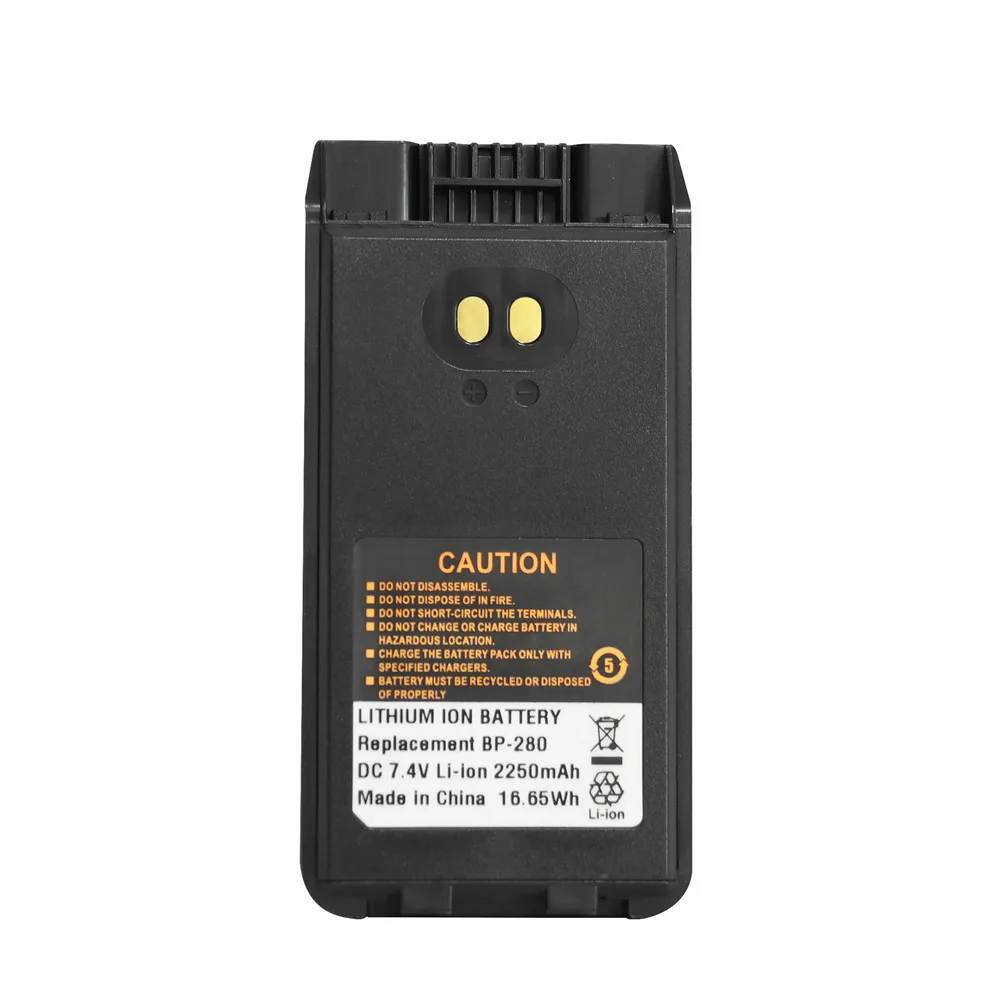 BP280 2250mAh Li-ion Battery For F1000 F2000 F1100 F2100 Handheld Radio