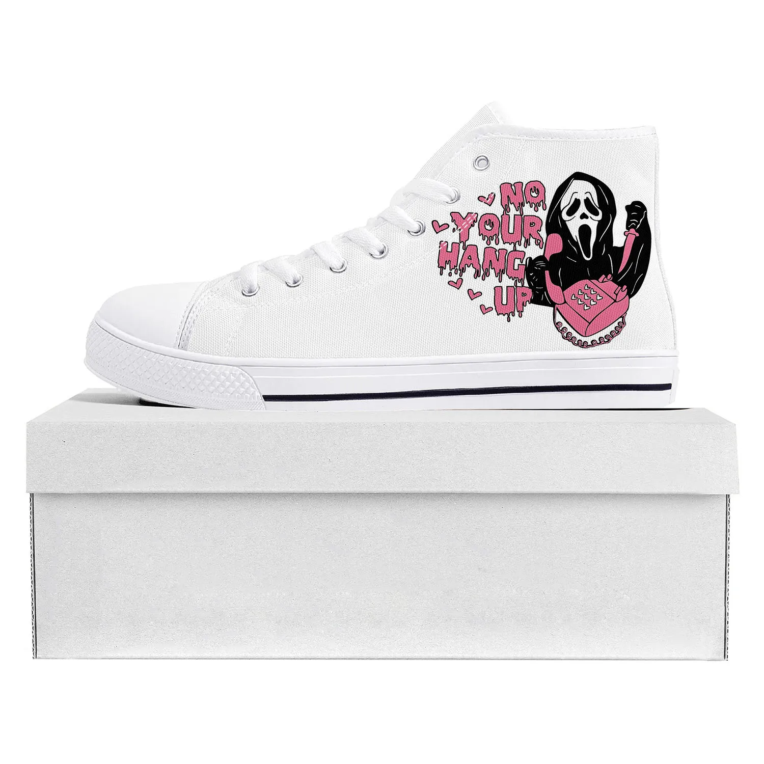 No You Hang Up First Music High Top High Quality Sneakers Mens Womens Teenager Canvas Sneaker Casual Couple Shoes Custom Shoe