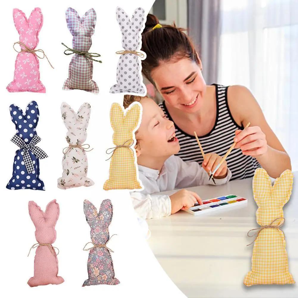 

2023 Easter Decor Rabbit Ornaments Cloth Art Easter Rabbit For Spring Easter Home Holiday Party Decoration Kids Gifs C V8f1