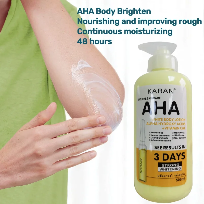 AHA/ Body Quick Whitening Brighten Moisturizer Improve Dry Rough   Body Lotion