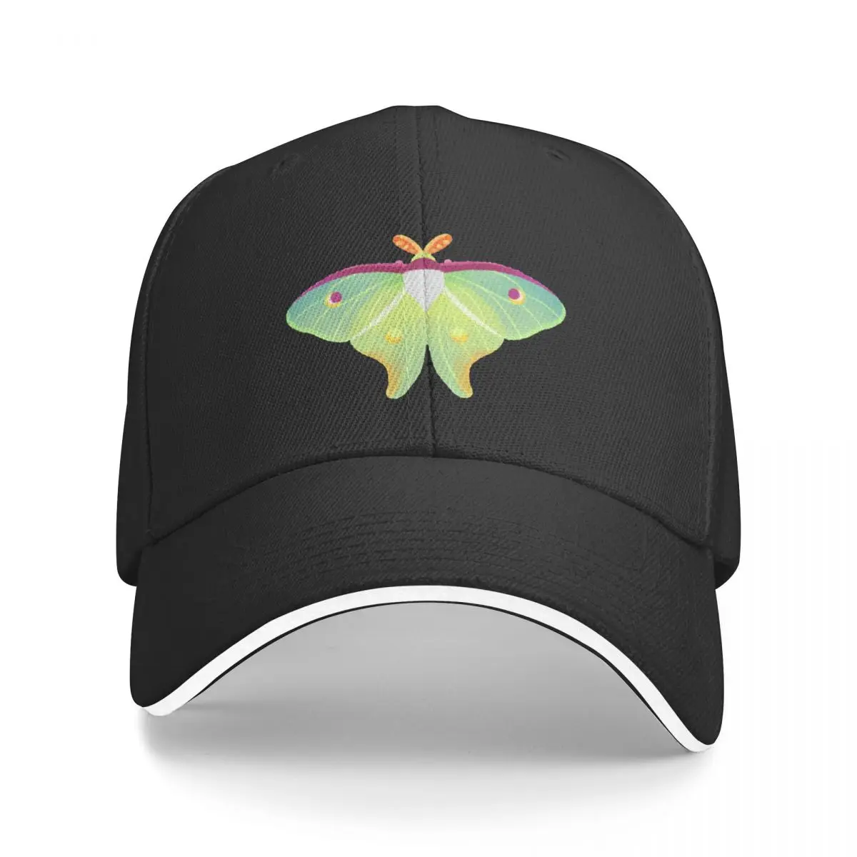 

Moth Baseball Caps Snapback Fashion Baseball Hats Breathable Casual Outdoor For Men's And Women's Polychromatic Customizable