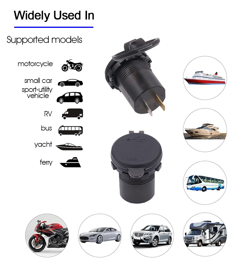 

Вольтметр с двойной USB защитой от обратного хода, водонепроницаемый измеритель напряжения, измеряемый: 6-38 в, для автомобилей, мотоциклов, квадроциклов, домов на колесах, внедорожников, лодок, яхт