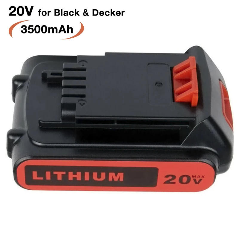 Сменный литий-ионный аккумулятор LB20 для Black & Decker 18 в/20 в, 3,5 Ач, LBX20, LBXR20, BL2018-XJ GKC1825L, GTC1850L20, электроинструменты