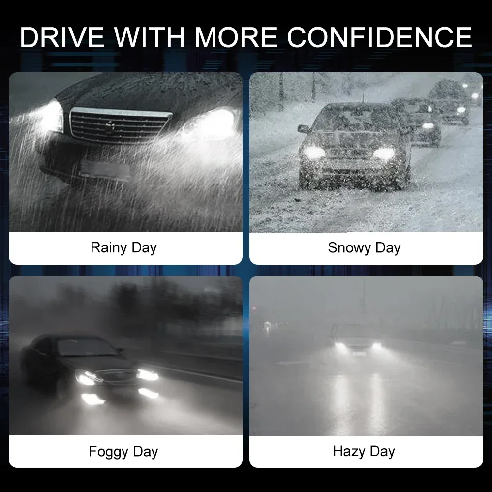 1 комплект Автомобильные светодиодные лампы H7 H11 6000K 56 Вт 9005 лм H4 H1 H13 9006 9004 9007 H3 9012 881