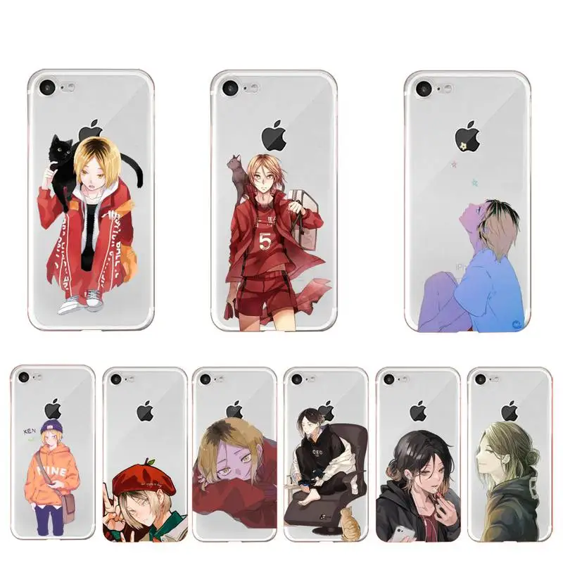

Kozume Kenma Haikyuu Anime Phone Case for iPhone 11 12 13 mini pro XS MAX 8 7 6 6S Plus X 5S SE 2020 XR case