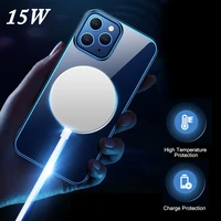 Magnetic Wireless Charger 15W For iPhone Pro Max Mini Max Fast Charging Pad For Magsafe Quick Charge