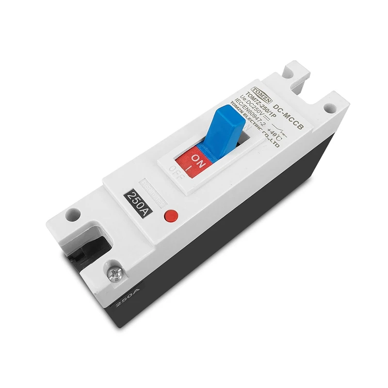 

TOMZN 1P DC 250V DC Solar Molded Case Circuit Breaker MCCB Overload Protection Switch Protector For Solar Photovoltaic PV