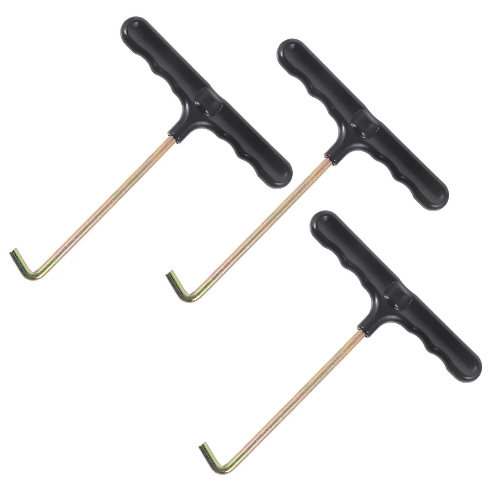 

3 Pcs Laces Skate Shoe Hook Portable Shoelace Tighteners Hockey T-shaped Puller Tightening Tool Pullers