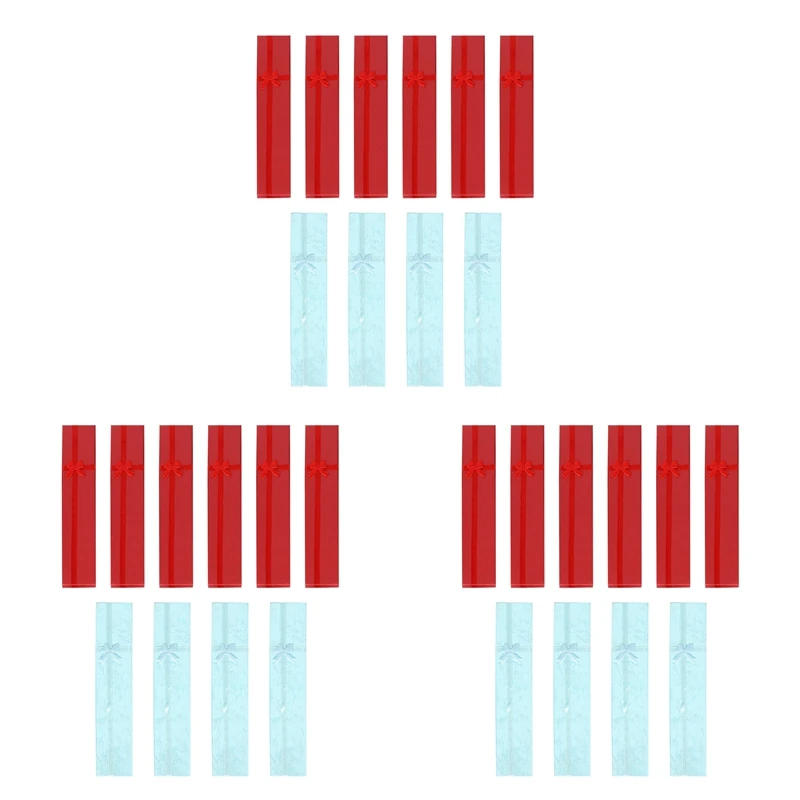 

30 шт. элегантных роскошных подарочных коробок, длинные прямоугольные коробочки для презентации ювелирных изделий, ожерелий