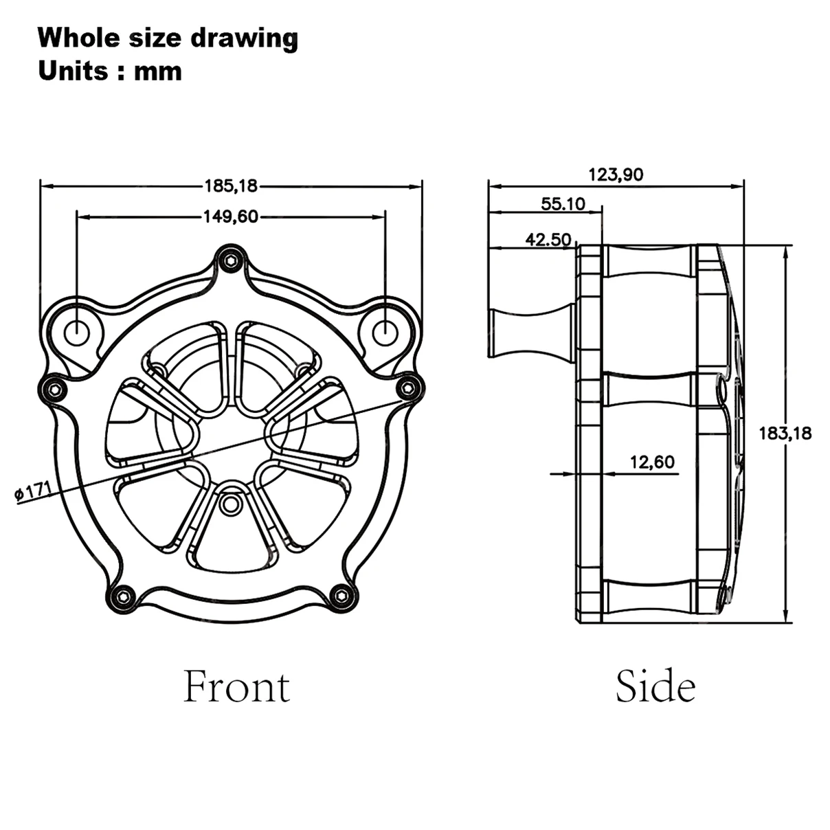 Для Harley Softail Touring Venturi Cut Black Ops фильтр для очистки воздуха Fat Boy Breakout 2016-17 Road King Elera Glide