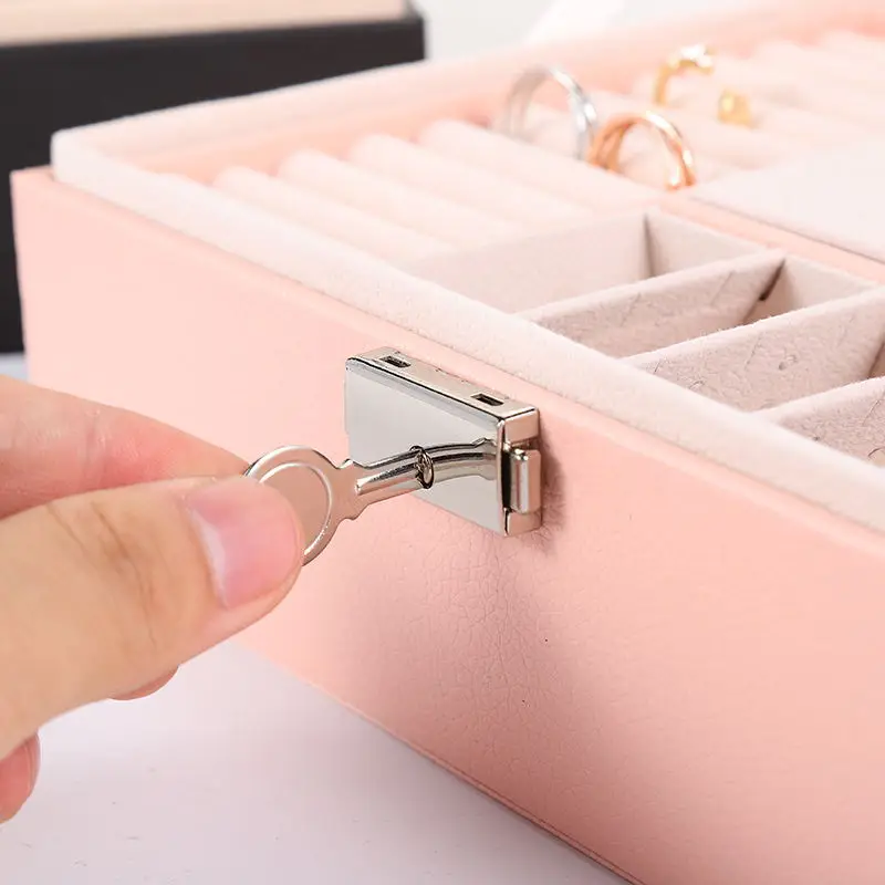 Double-layer Leather Earrings Store  Glasses Jewelry Box Factory Wholesale Waterproof Watches