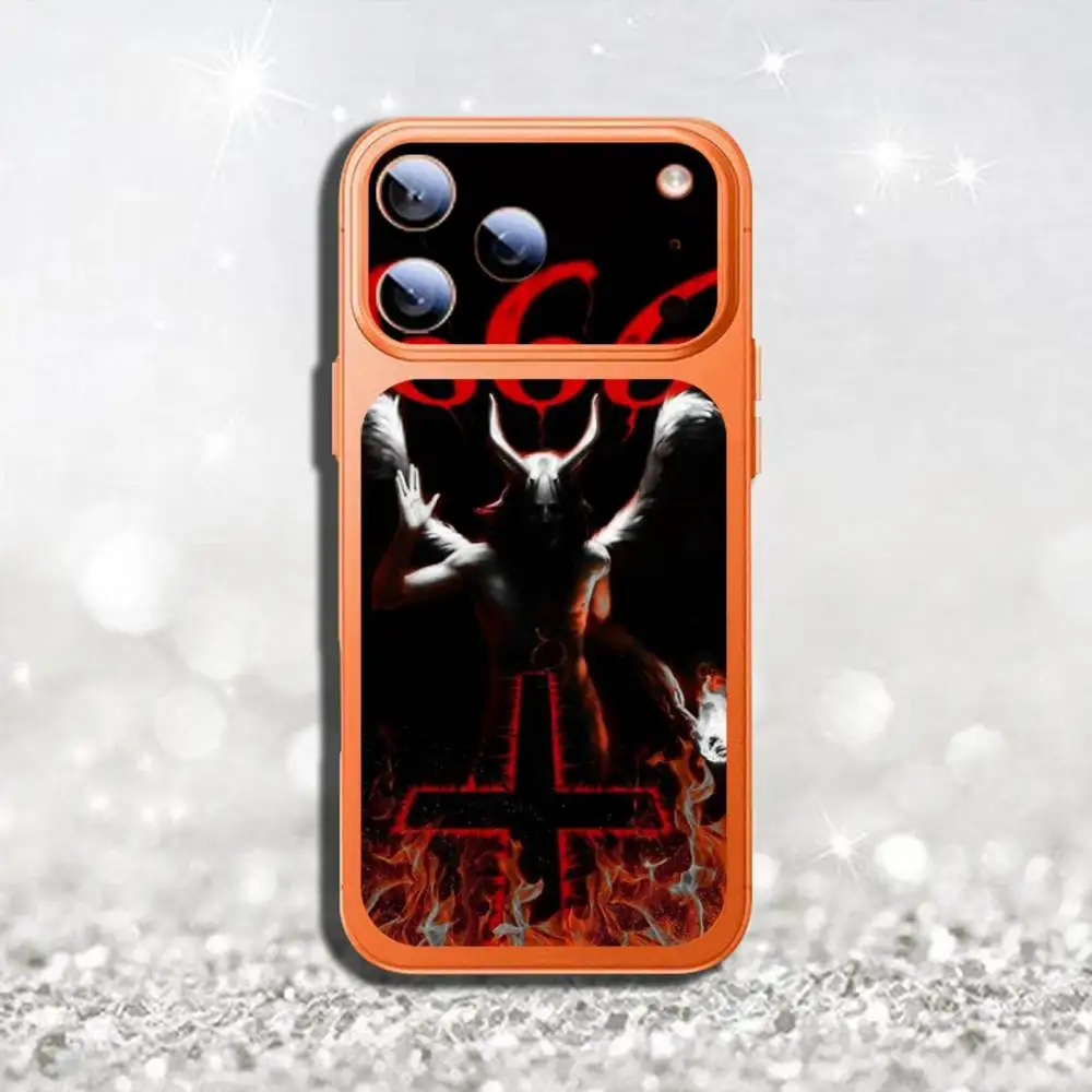 Фото Защитная 3D-пленка-наклейка с цветным рисунком «Дьявол Сатана» для iPhone 17 Pro Max/17 Pro, полное покрытие №5