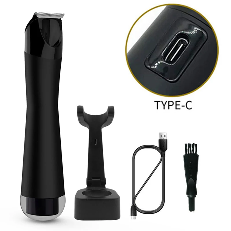 

Electric Hair Trimmer IP7 Waterproof Safe Intimate Areas Part Haircut Safety Rasor Clipper Trimmer For The Groin Epilator Tool