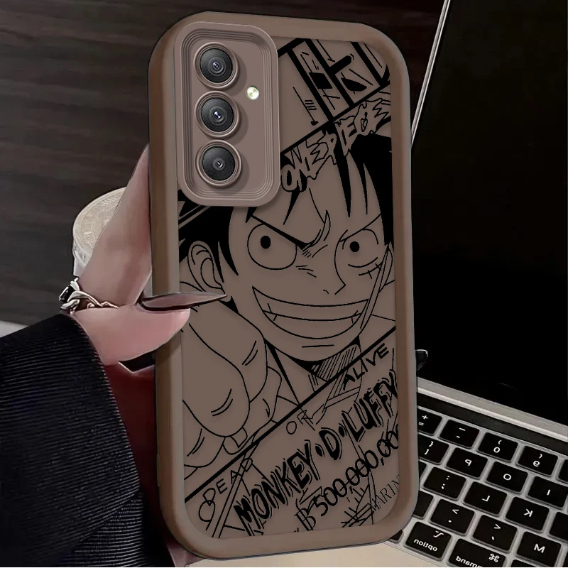 Аниме O-One Piece чехол для телефона Samsung Galaxy A55 A35 A25 A15 A05 A05S 5G A24 A13 A23 A12 A22 A32 A52 A52S A71 A72 A51 4G