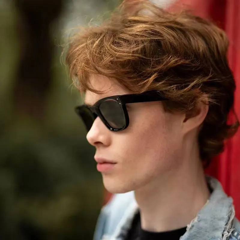 Солнцезащитные очки R0502S мужские дизайнерские модные квадратные темные с