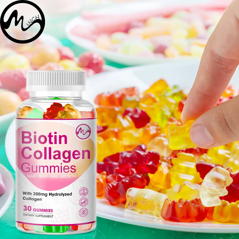 

Minch Organic Enzyme Collagen Biotin-Gummies Anti-aging Laxative-Formula Whitening Skin Care-Healthy Fat Burner Weight Loss Item